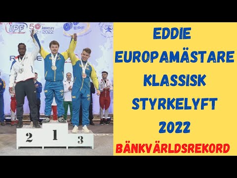 Eddie Berglund European championship Classic powerlifting category - 74 kg, Poland dec 2022